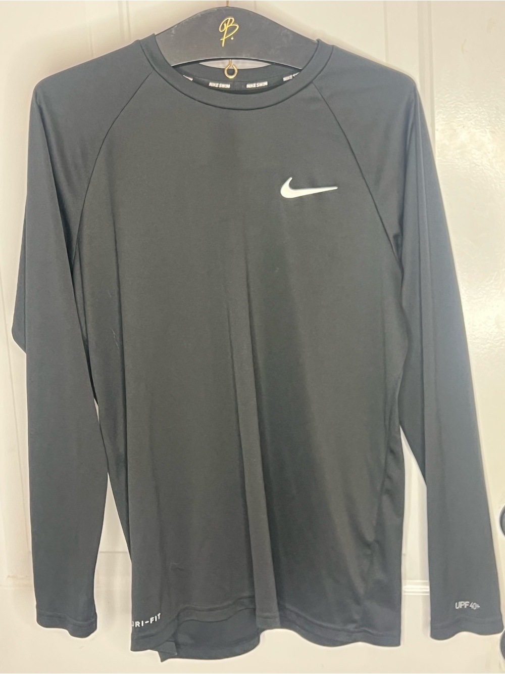 Nike Pro Dri-FIT Men's Long Sleeve Compression Slim Fit Crew Neck Black Medium